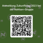 Ein QR-Code zur Anmeldung beim Zukunftstag 2023 bei der Nehlsen-Gruppe